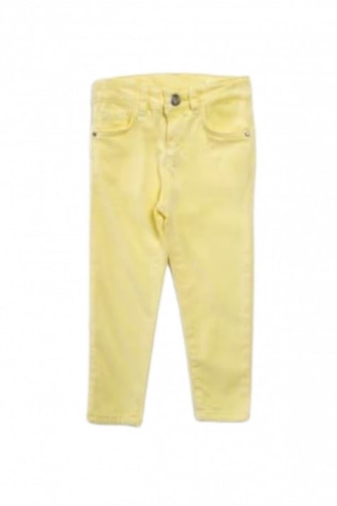 Детски панталон за момиче, жълт цвят