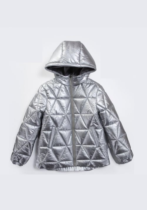 Детско яке  момиче, сив цвят