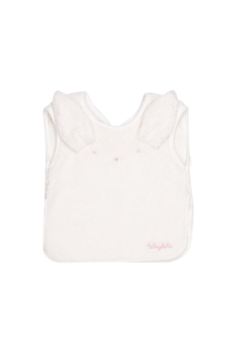 Бебешки лигавник тип "елек", бял цвят