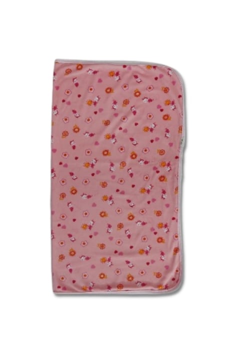 Бебешка пелена с цветчета, розов цвят