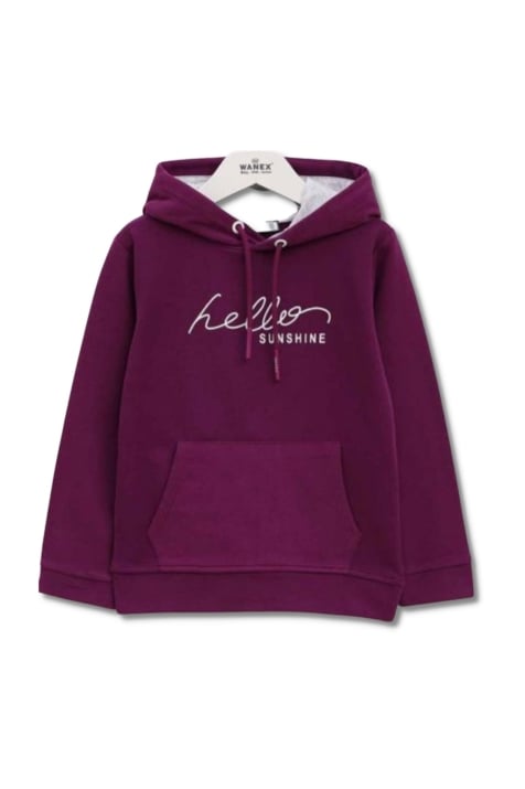 Детски суитшърт момче Hoodie, лилав цвят