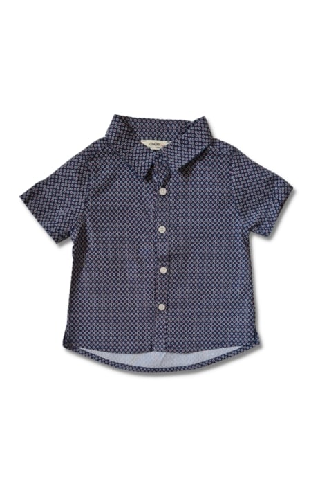 Детска риза момче с къс ръкав,черен цвят