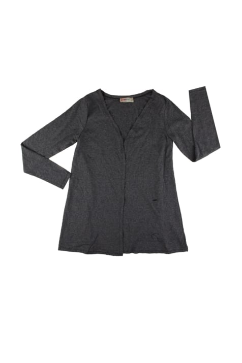 Детска жилетка момиче, сив цвят