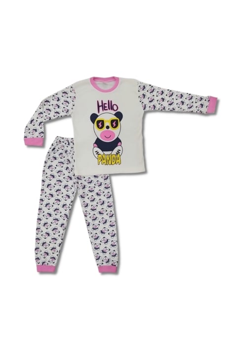 Детска пижама за момче с дълъг ръкав,розов цвят