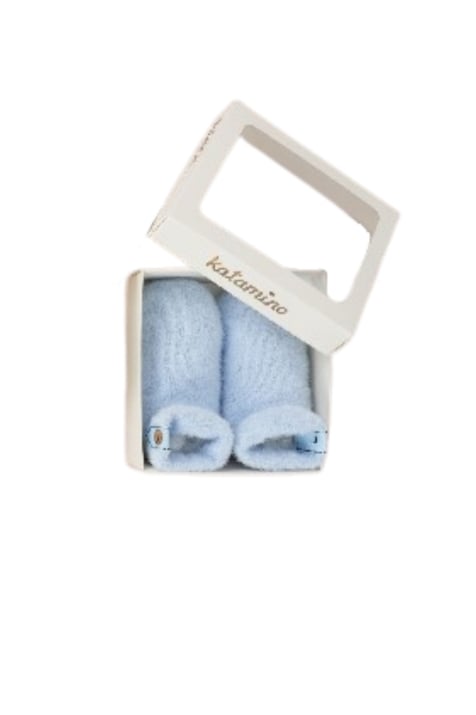 Бебешки чорапи момче, син цвят