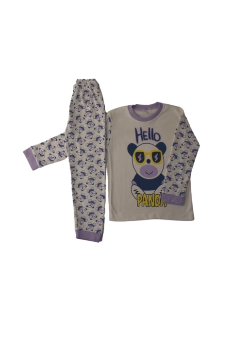 Детска пижама за момче с дълъг ръкав,лилав  цвят