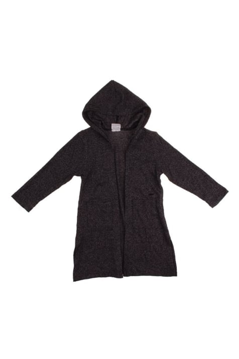 Детска жилетка момиче, сив цвят