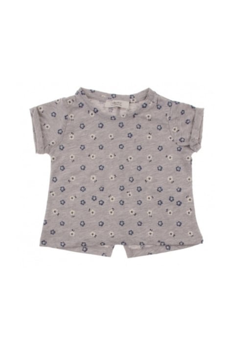 Бебешка тениска момиче, сив цвят