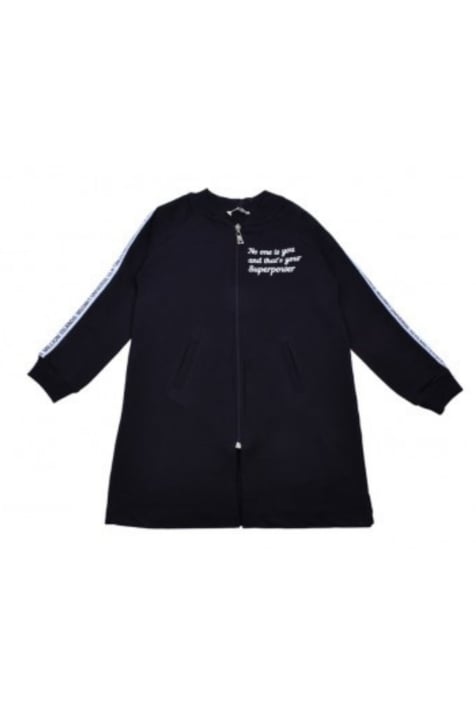 Детски суитшърт момиче, черен цвят