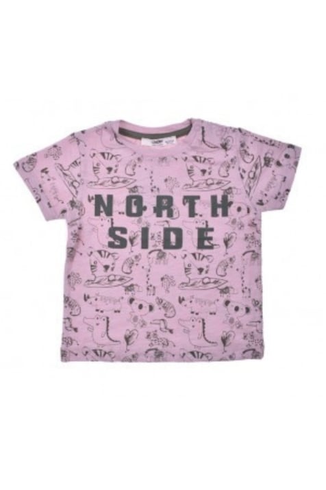 Детска тениска за момче, розов цвят