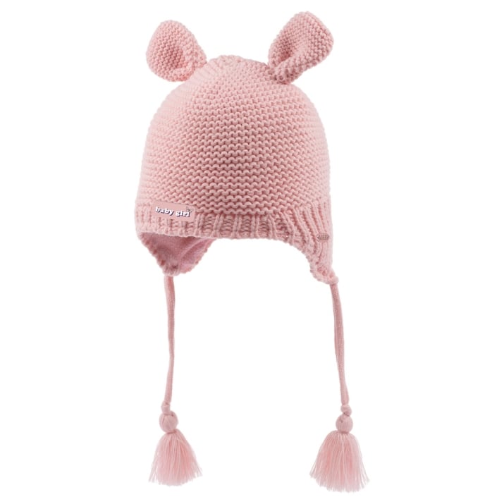 Детска шапка момиче, розов цвят