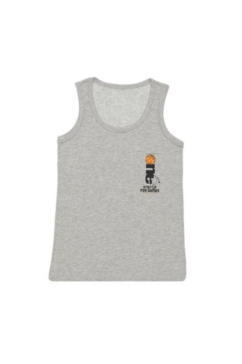 Детски потник за момче, светло  сив цвят