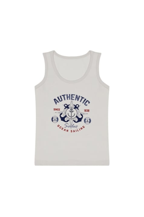 Детски потник за момче, екрю цвят