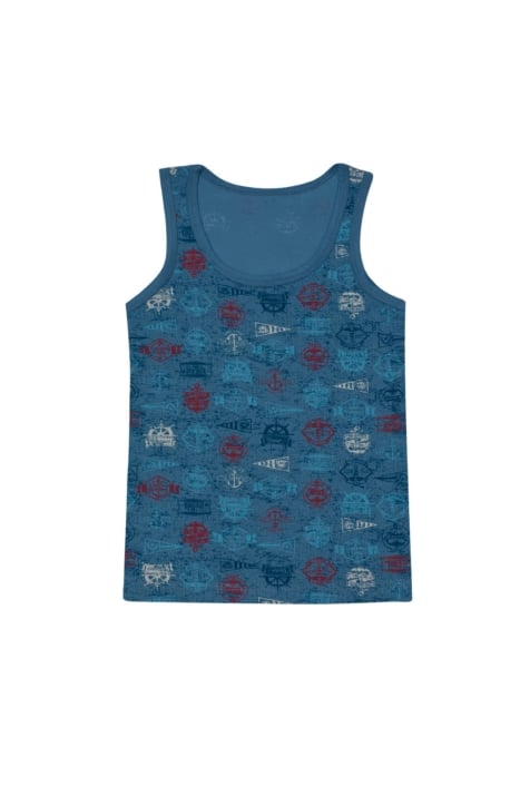 Детски потник за момче, син цвят