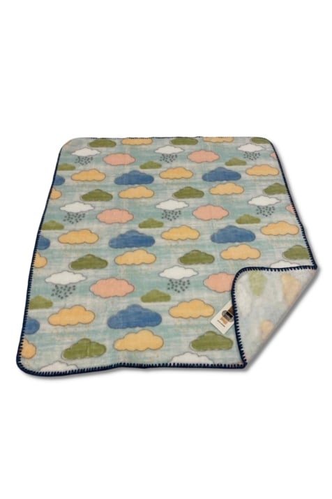 Бебешко одеяло, син цвят