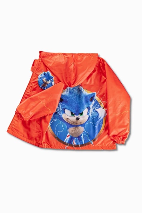 Детско яке момче Соник, оранжев цвят