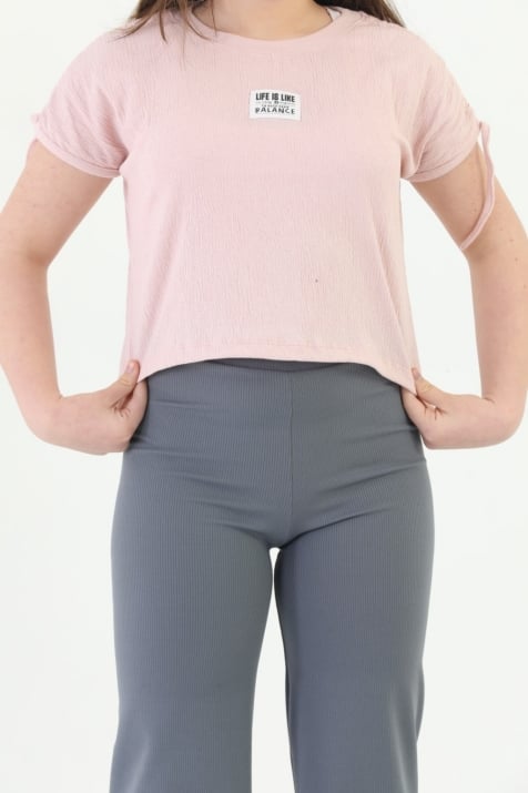 Детска тениска момиче, розов цвят