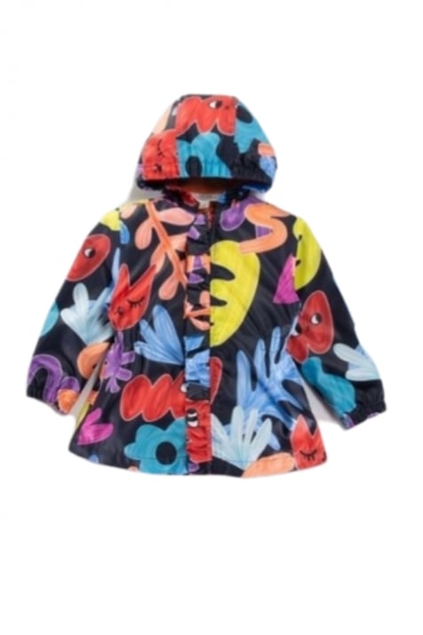 Детско яке момиче, черен цвят