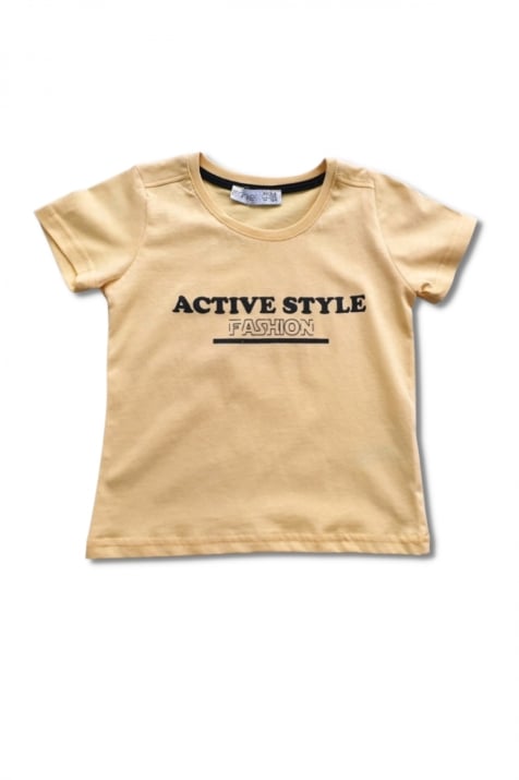 Детска тениска за момче,жълт цвят