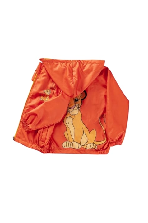 Детско яке момче Цар Лъв, оранжев цвят