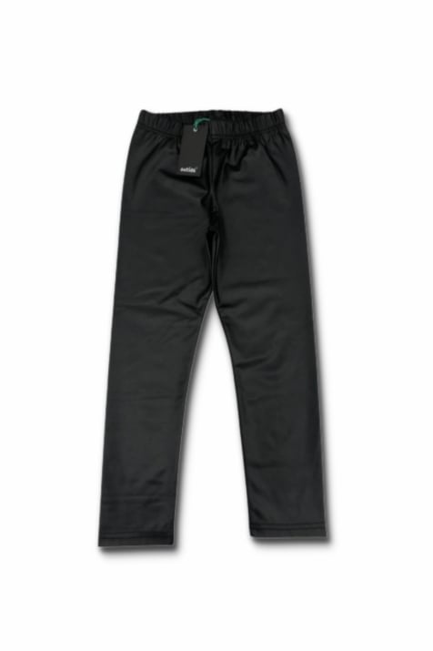 Детски кожен клин, черен цвят