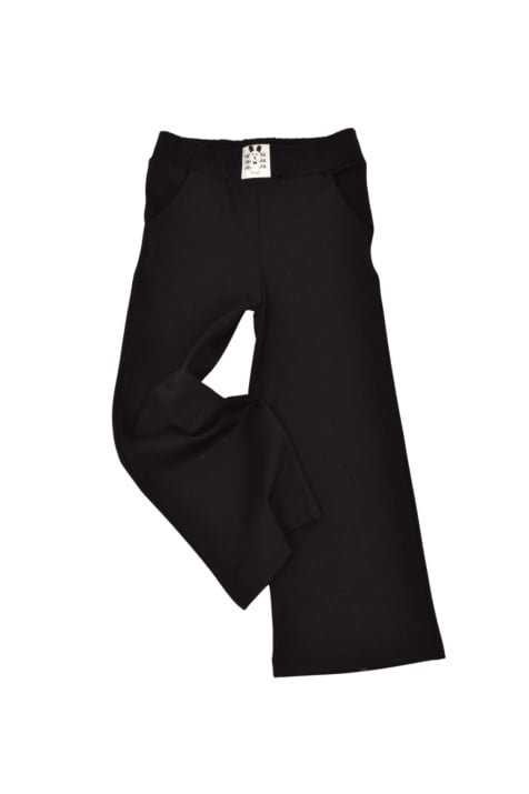 Детски спортен панталон за момиче, черен цвят