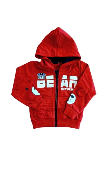 Детски суитшърт за момче ,червен  цвят