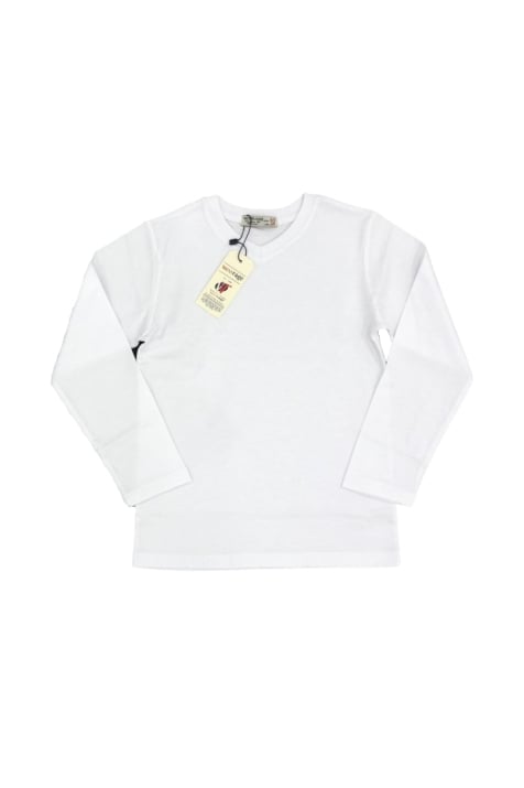 Детска блуза момче дълъг ръкав,бял цвят