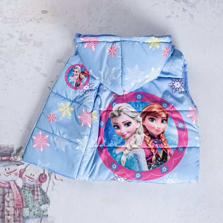 Детска грейка момиче Frozen , син цвят