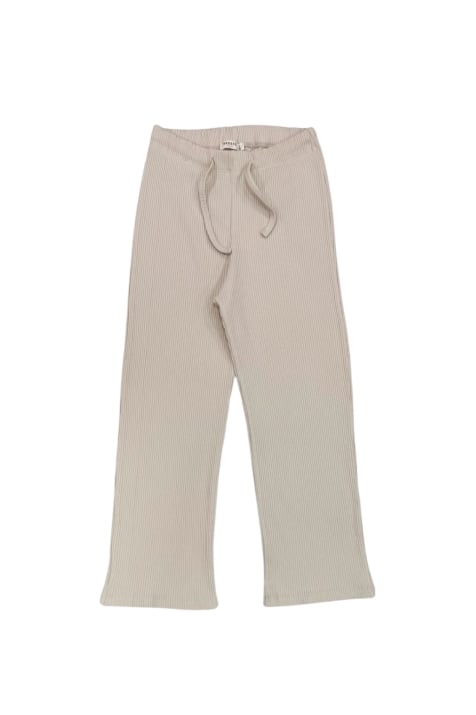 Детски спортен панталон момиче, бежов цвят