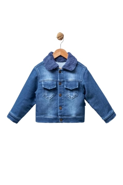 Детско  дънково яке , син цвят