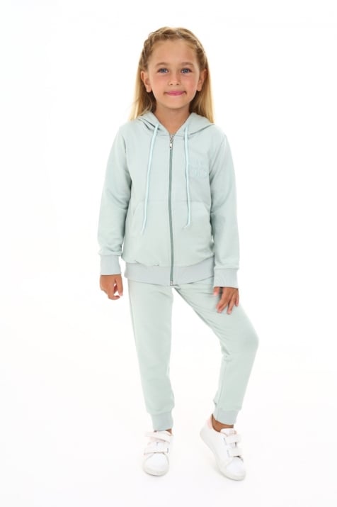 Детски спортен екип момиче , зелен цвят