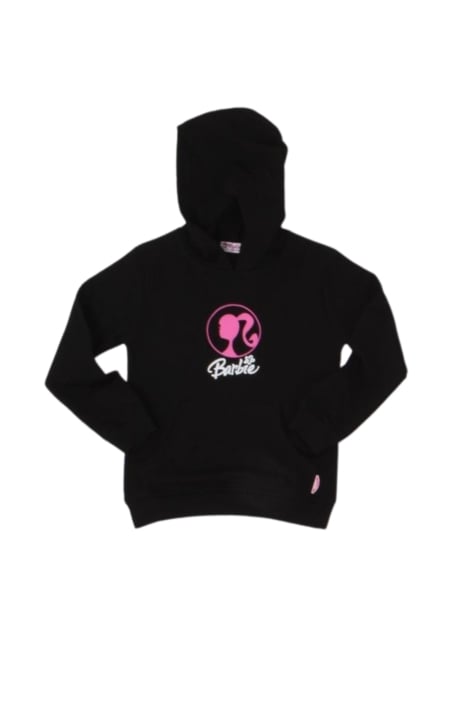 Детски суитшърт момиче Barbie, черен цвят