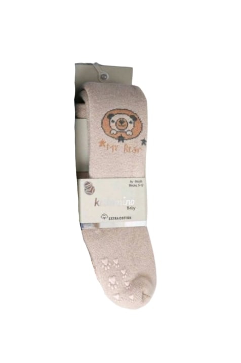 Бебешки чорапогащник момче, бежов цвят