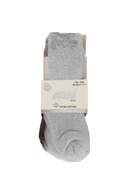 Детски чорапогащник момиче вата, сив цвят