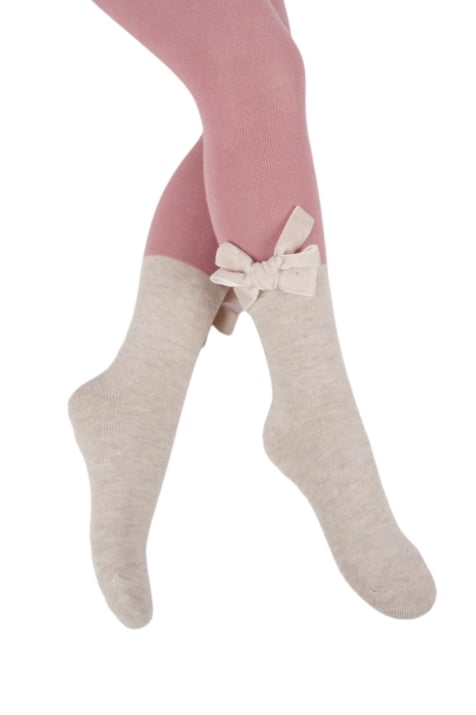 Детски чорапогащник момиче, тъмно розов цвят