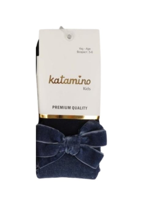 Детски чорапогащник момиче, тъмно син цвят