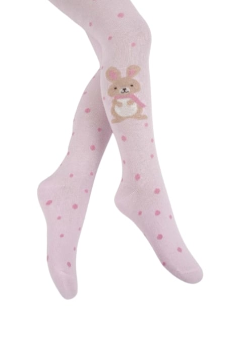 Детски чорапогащник момиче, розов цвят