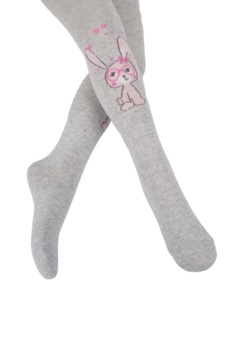 Детски чорапогащник момиче, сив цвят