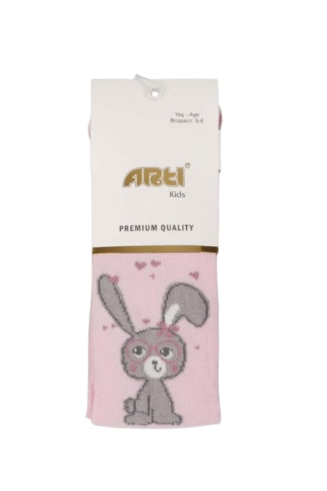 Детски чорапогащник момиче, розов цвят