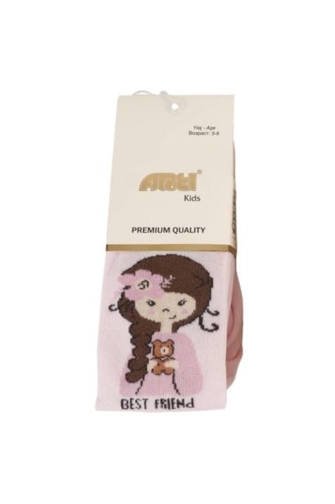 Детски чорапогащник момиче, розов цвят