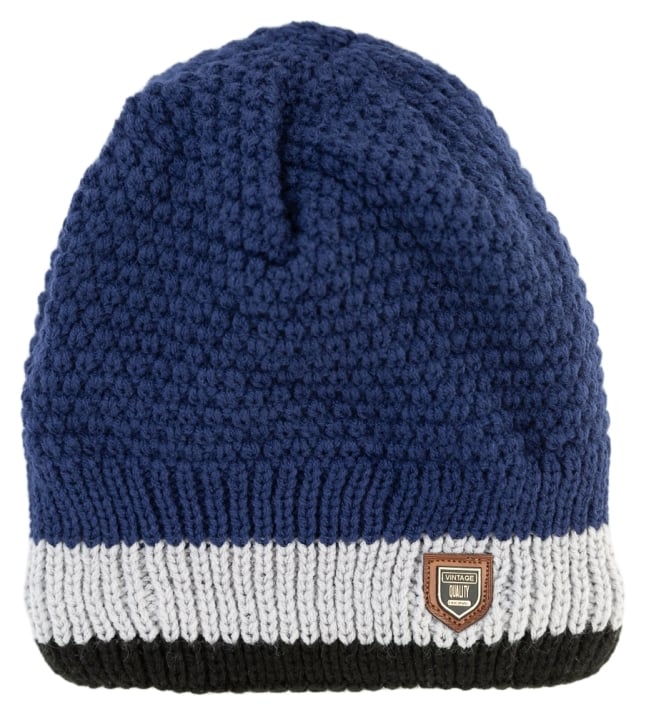 Детска шапка за момче,син цвят