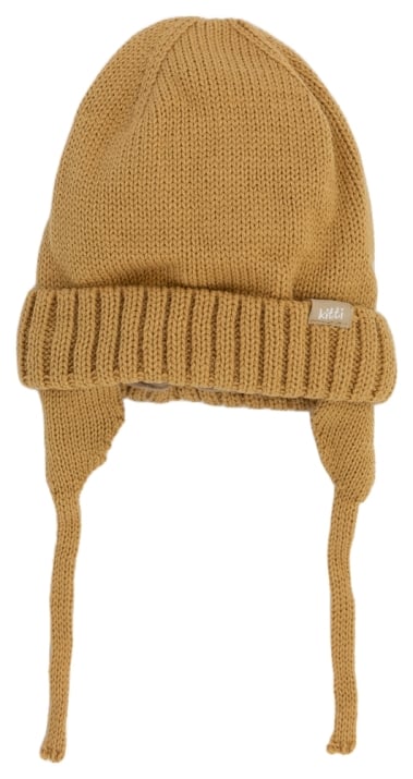 Бебешка шапка момче, жълт цвят