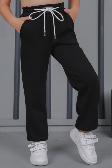 Детска долница момиче вата черен цвят