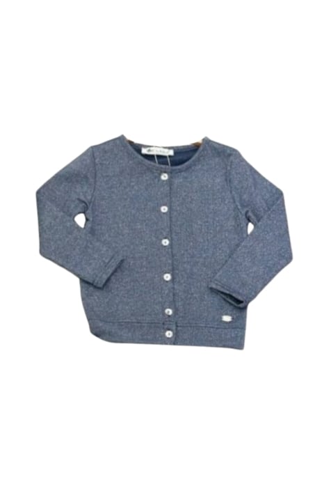 Детска жилетка момиче, син цвят