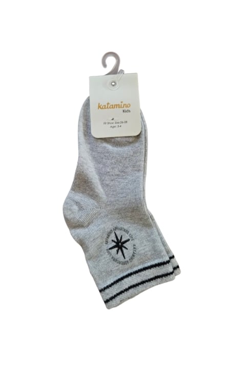 Детски чорапи за момче ,сив цвят