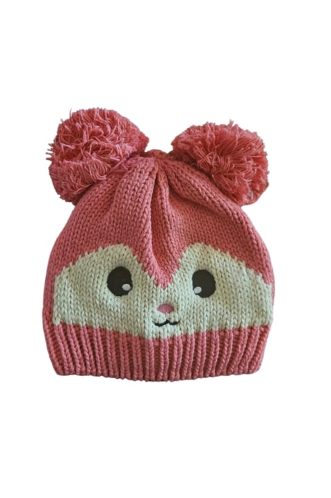 Бебешка шапка момиче, цикламен цвят