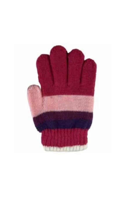 Детски ръкавици момиче, цикламен цвят