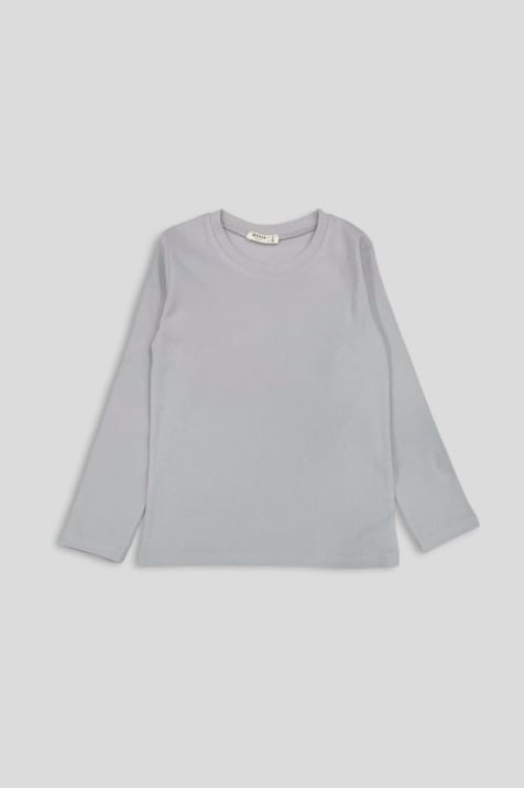 Детска блуза момче дълъг ръкав,сив  цвят