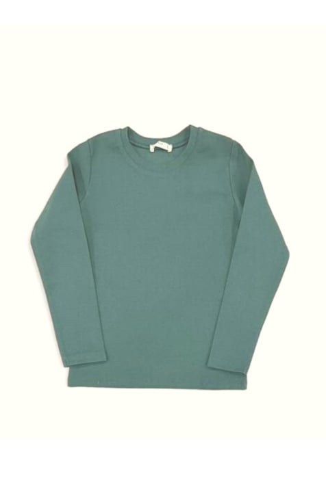 Детска блуза момче дълъг ръкав,светло зелен  цвят